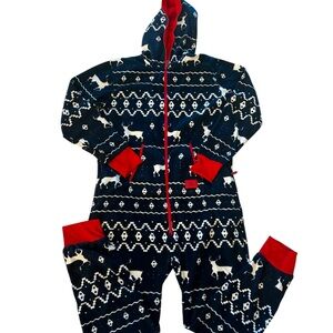 Tipsy Elves Adult Pajama Onesie Male Size XL Full Zip Hooded